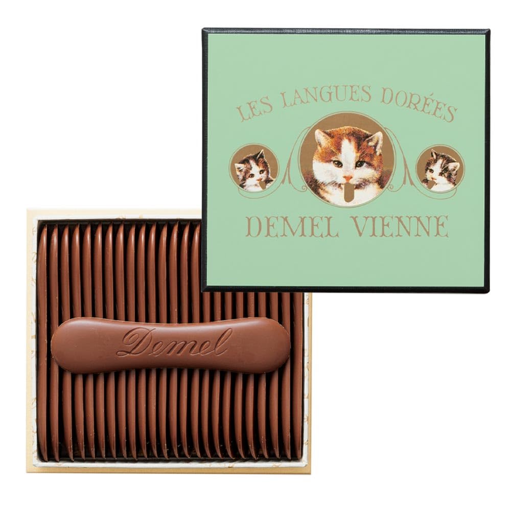 DEMEL solid chocolate cat label milk chocolate sweets luxury western confectionery gift present cat cacao Vienna Valentine Day White Day Valentine's