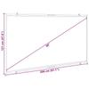Projection Screen Wall Mounted 90 inch 16:9 Aspect Ratio