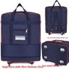158L Aviation Large Capacity Rolling Travel Bag - Foldable Wheeled Luggage Storage, Oxford Cloth