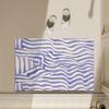 Simple Striped Diatom Mud Floor Mat Bathroom Absorbent Floor Mat Non-Slip Quick-Drying Dirt-Resistant Floor Mat Toilet Door Floor Mat