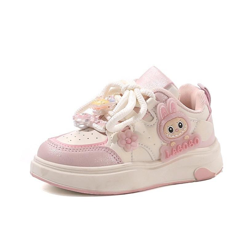 Girls' Cute Cartoon Sports Shoes with Soft Soles and Super Cute Casual Shoes for Children with Thick Soles