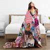 Warm Soft Blankets Travel Office Britneys Spears  Throw Blanket  Flannel Bedspread For Couch Chair Print Sofa Bed Cover