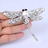 Lovely and Beautiful Women's Fashion Dragonfly Crystal Brooch Rhinestone Scarf Pin Jewelry MIT