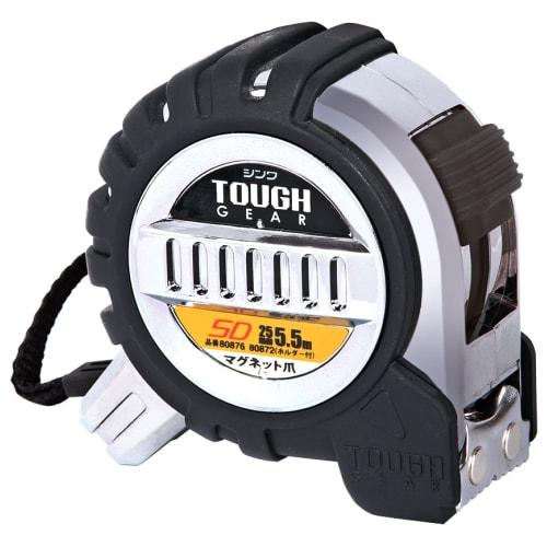 Shinwa Sokutei Convex Tough Gear SD Magnetic Claws, 25mm, 5.5m, 80876, White