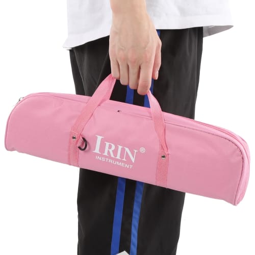 IRIN Melody Cassette, 32-Key Wind Instrument, Piano-Style Melodica, Portable with Carrying Bag, Ideal for Beginners and Practice, Pink