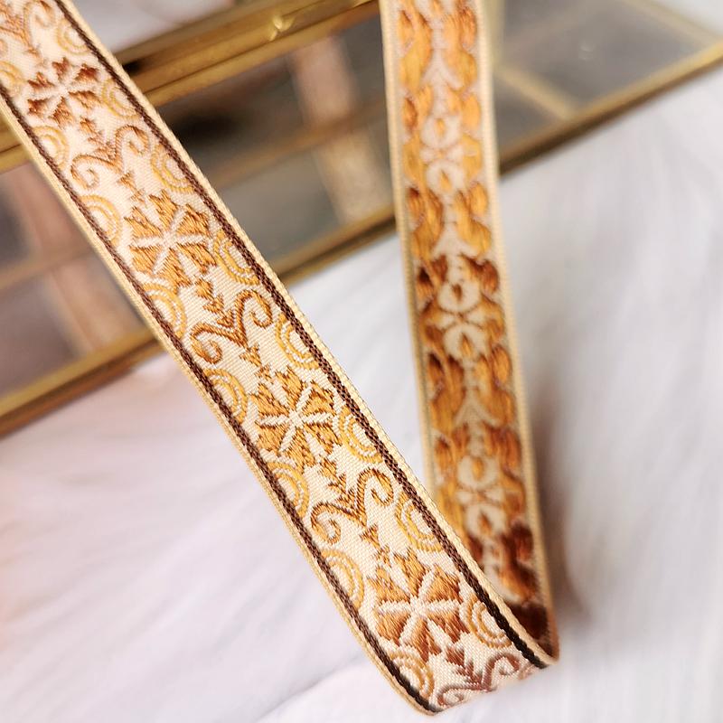 Misi Ethnic Embroidery Jacquard Ribbon for DIY Doll Clothing