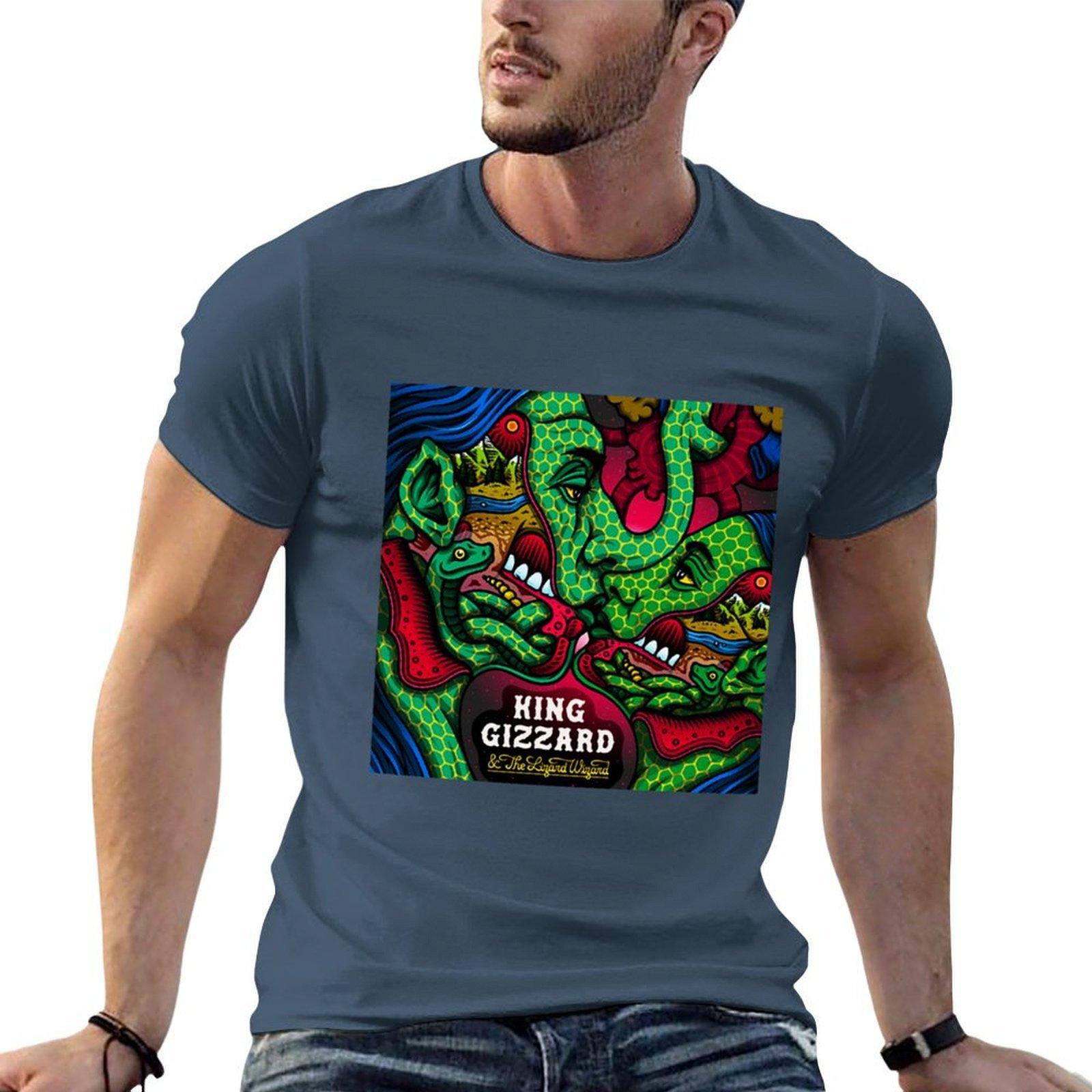 King Gizzard And The Lizard Wizard Artwork Drawing Tshirt Plus Size Quick Dry Sports Tee S