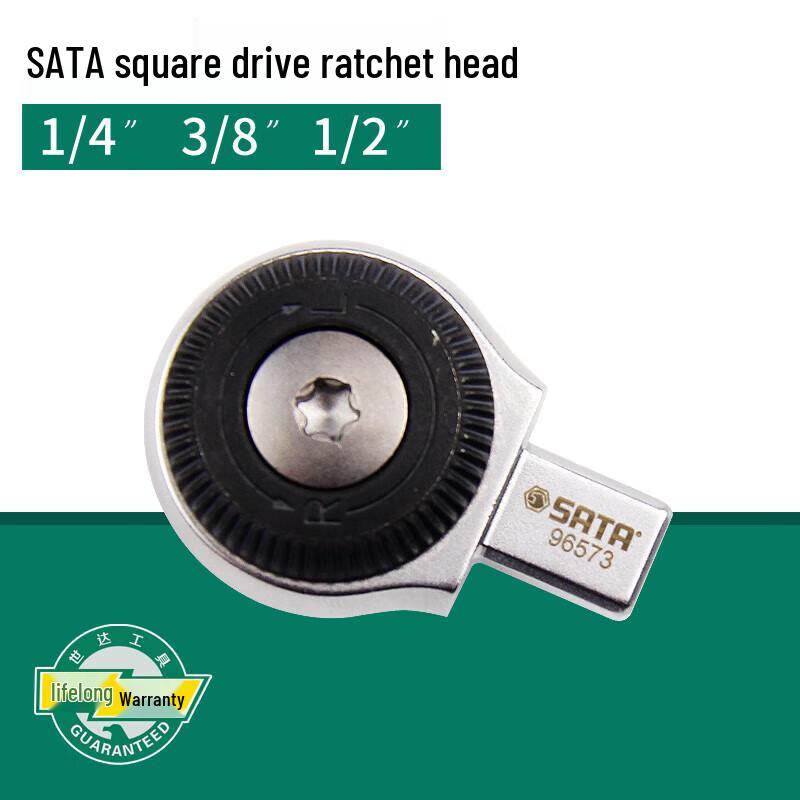 SATA Torque Wrench Square Drive Ratchet Head 3/8 inch drive, 9x12mm square head (Model 96573)