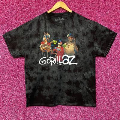 Gorillaz Y2K Black Tie Dye Tshirt