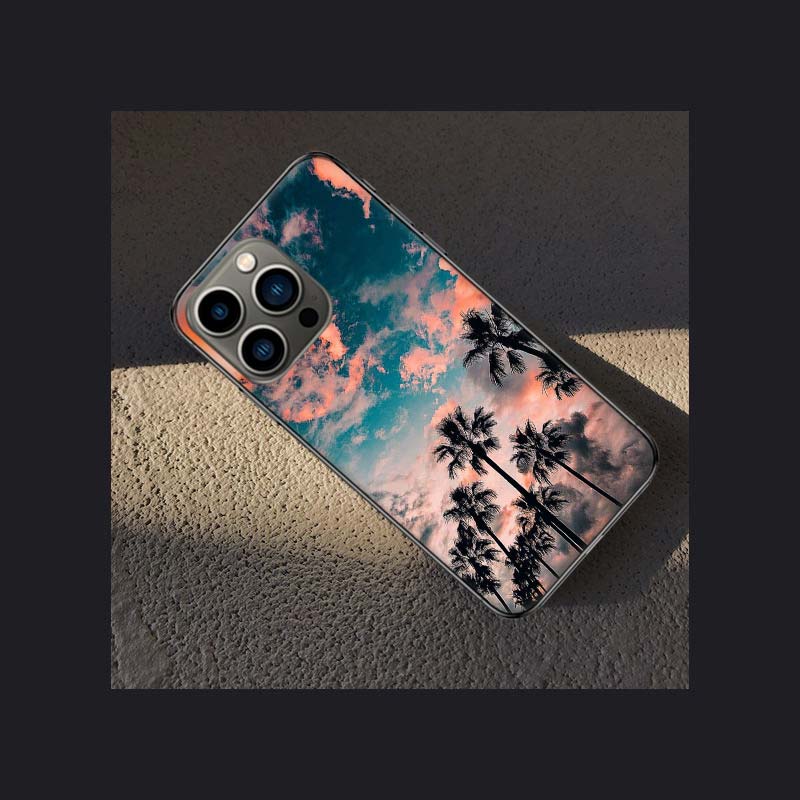 Sea Tropical Palm Trees Beach Phone Case For Apple Iphone 15 13 12 11 14 Pro Max Mini Cover SE 2020 X XS XR 8 7 6 6S Plus 5 5S S