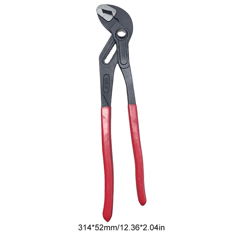 7/10/12 Inch Soft Grip Waterpump Pliers Sliding Groove Design Multi-function Pliers Fast Adjustable High Hardness for Pipeline