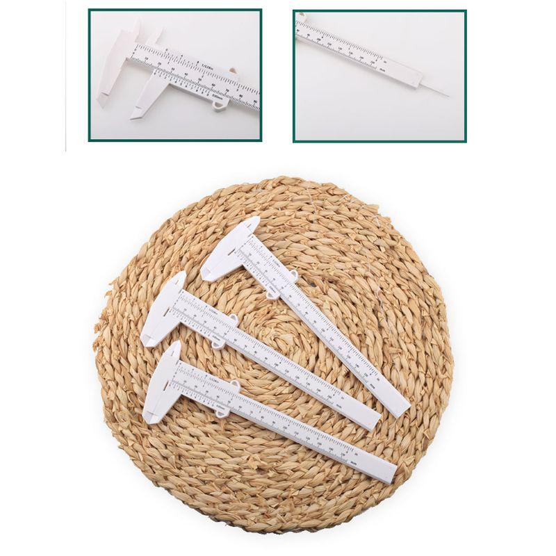 Vernier Caliper with Clear Black Marking 150mm Plumbing Model Making Measure Tool Plastic for Woodworking Metalworking