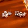Retro Grape Pearl Fringed Earrings Light Luxury Ins Style Niche Earrings Fashion Temperament High-end Earrings