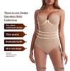 European-American Body Shaping Bodysuit: Plus Size Underwire Bra, Waist & Belly Lifting