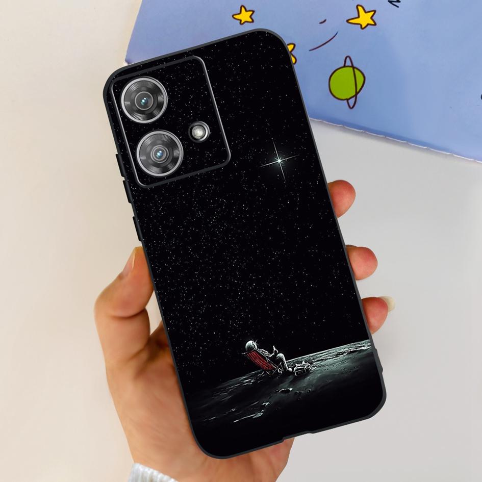 For Motorola Edge 40 Case Moto Edge 40 Neo 5G 2023 Cover Stylish Pattern Soft Slim Black Fundas For Moto Edge40 Edge40Neo Bumper