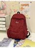 Schoolbag Leopard print canvas Student schoolbag Girl Spice Girl American backpack High value niche leisure travel backpack Large capacity