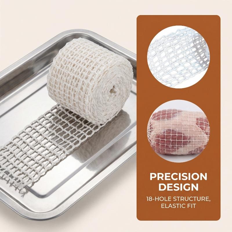 Food Grade Meat Stretchable Netting Butcher Twine Cooking String For Sausage Ham Roasting Kitchen Meal Preparation