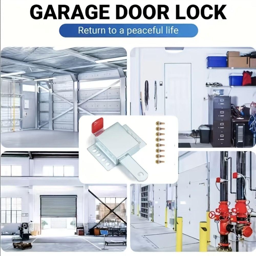 Galvanized Steel Garage Door Locks Rust Resistant Heavy Duty Door Lock Inside Deadlock