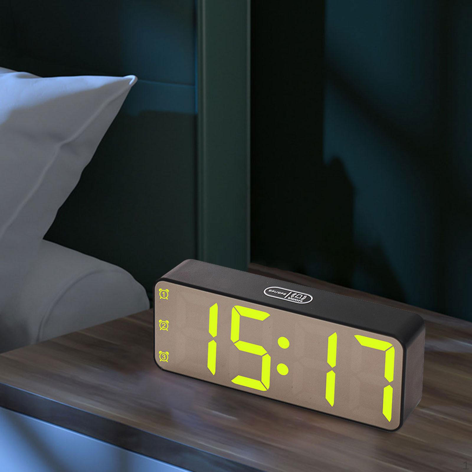 

Светодиодный будильник с отображением даты и функцией помощи при засыпании чёрный