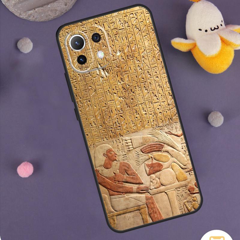 Egypt Pharaoh Mural Case For Xiaomi 14 15 Ultra 13T 14T 15T 17 Pro Max POCO F5 F6 F7 X5 X6 X7 Pro F8 Ultra Cover