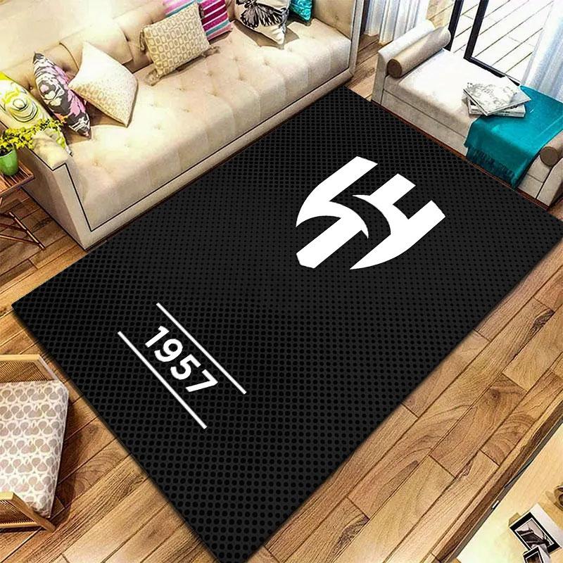 Tappeto Al-Hilal Saudi FC per Soggiorno Camera da Letto Casa Decorazione Divano, Tappetino Antiscivolo per Giochi Bambini