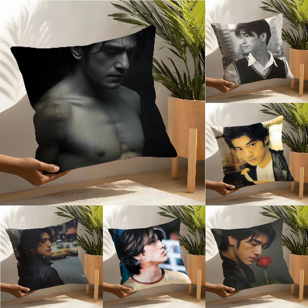 Asian Actor Icon Takeshi Kaneshiro Pillow Case Home Living Room Decoration Linen Pillow Cases Cushion Cover