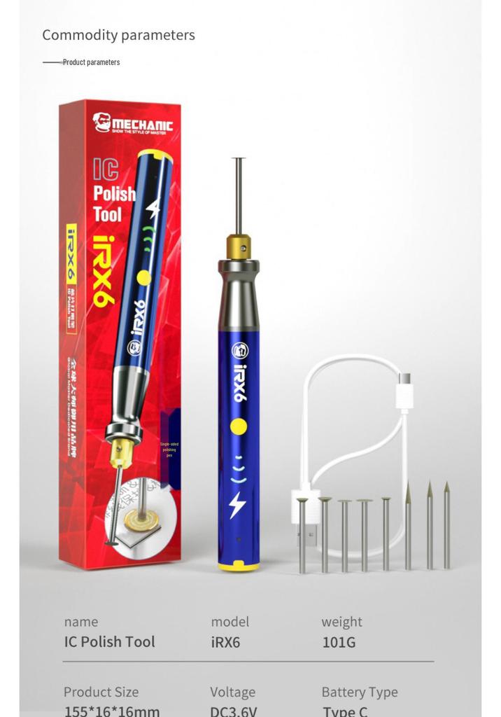 iRx6 Three-Speed Electric Mobile Phone Chip Repair Pen