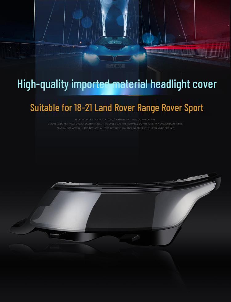 Headlight Cover for 2018-2021 Range Rover Sport - Transparent Lampshade Shell