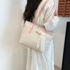 Straw Large Capacity Fashion Design Handbag Summer Commuter Shoulder Underarm Bag Casual Tote Bag Women