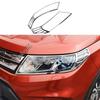 For Suzuki Vitara 2016 2017 2018   Car Front Head Light Lamp Detector Frame Stick ABS Chrome Trim Cover Molding Part