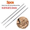 3Pcs Hand Tools Grinding File Round Chain Files Durable Logging File Grinding Tool