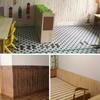 20 Pcs 3D Wood Grain Self-Adhesive PVC Wall Sticker  Waterproof  Stain Resistant  Washable  Collision Resistant Waterproof and Moisture-proof