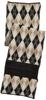 Mix Factory Moonbat Argyle Easy to Cold Women's Scarf, Soft, Compact, Knit, Wear, Protection, 24-302-76164 15-00