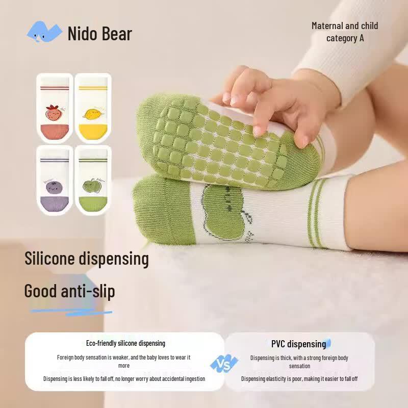 Nidoo Bear Baby Anti-Slip Floor Socks 1