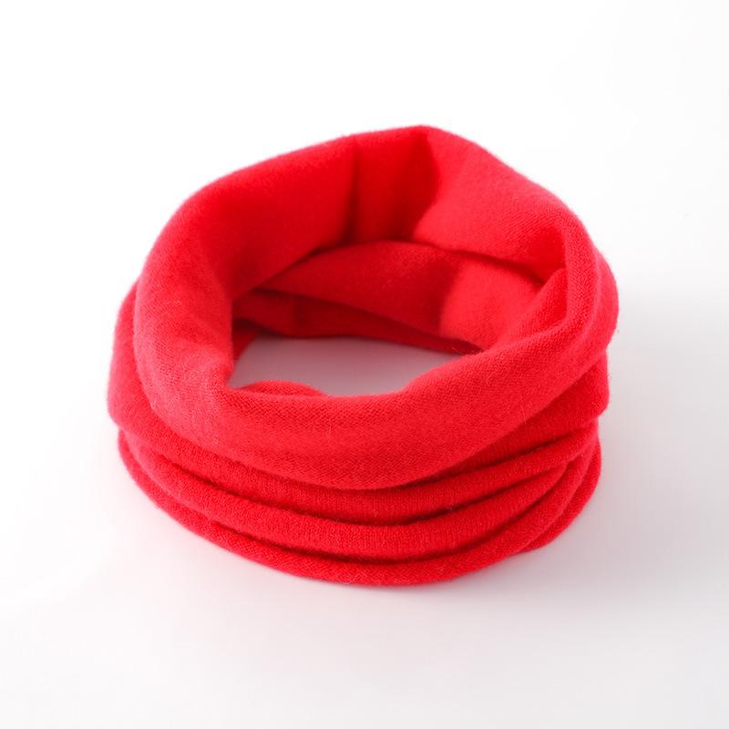 Autumn and Winter Thin Solid Color Wool Neck Cover for Men and Women, Neck Protection, Warm Knitted Fake Collar, Versatile Sunscreen Scarf