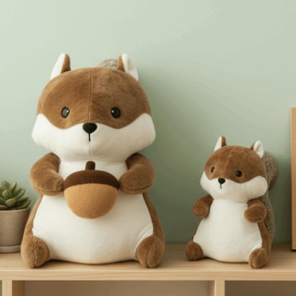 Realistic Squirrel Plush Toy Super Soft Squirrel Stuffed Toy Squirrel Plush Doll Children Gifts