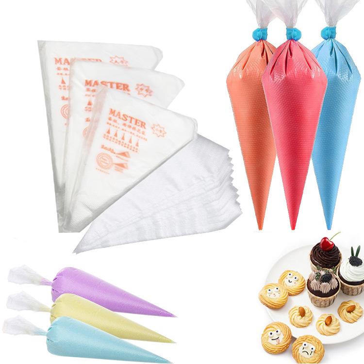 Disposable Pastry Piping Bags for Cookies, Cream, and Meringues - Triangle Extrusion Baking Tools