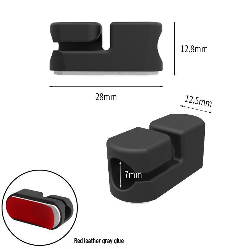Self-Adhesive Silicone Cable Organizer for Cords and Earphones