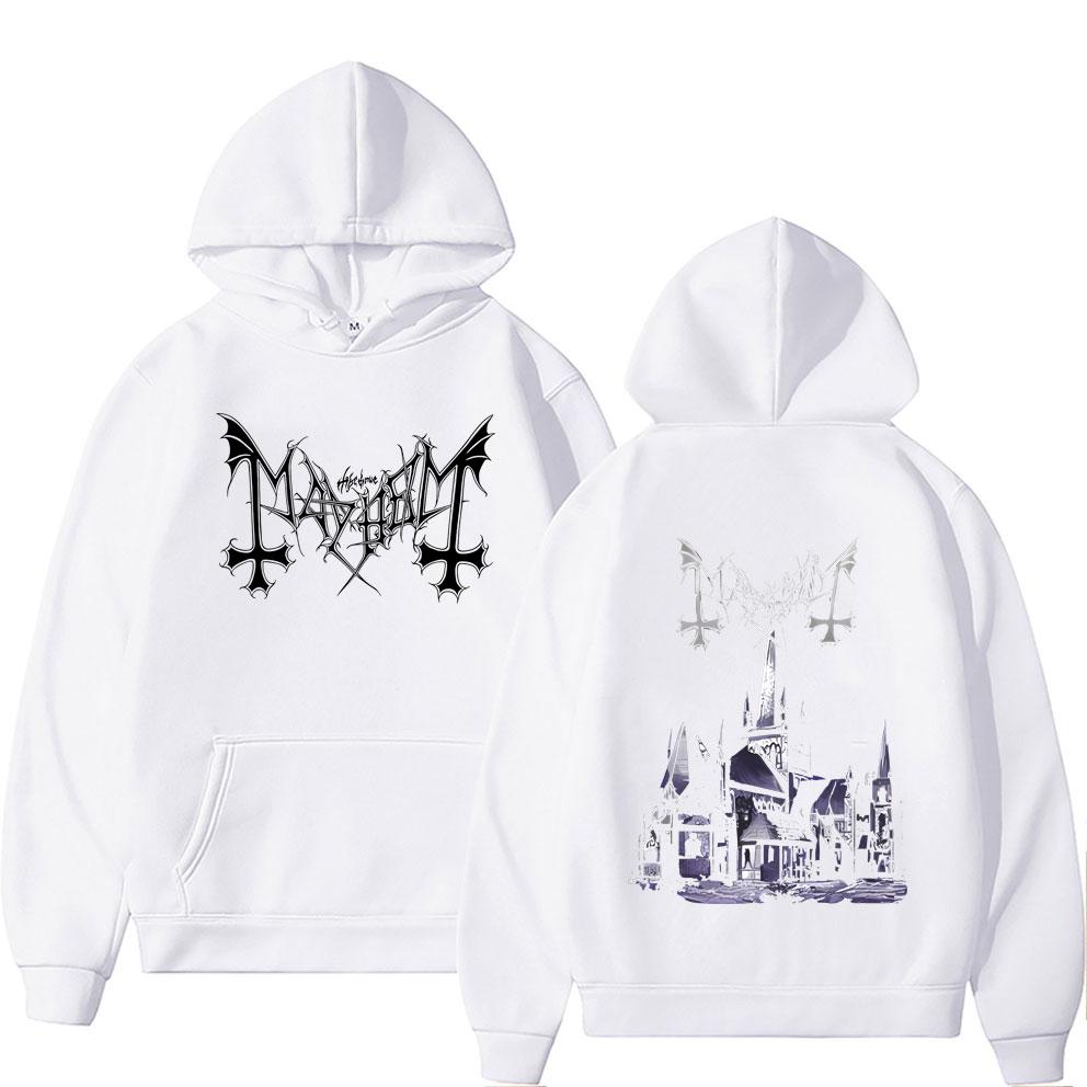 Mayhem De Mysteriis Dom Sathanas Grafická Mikina Pánská Dámská Móda Death Black Metal Rocková Kapela Mikina Pánská Klasická Mikina