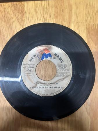 

7inch Record BROWN EAGLE THE SPEARS Ethical Redemption NONE New Name Muzik Jamaica Reggae Ska Dub Used