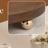 Plateau Ovale en Bois Massif Plateau de Rangement en Bois Plateau Ovale en Bois pour Coiffeuse Plateau de Décoration pour Comptoir Parfums