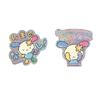 K Company Sanrio Characters Sticker Usahana X X (Ganbarenai Series) SAG-ST-US H4.5 W5.5 D0.1cm