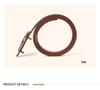 Women's Black Slimming Genuine Leather Belt with Bamboo Buckle
