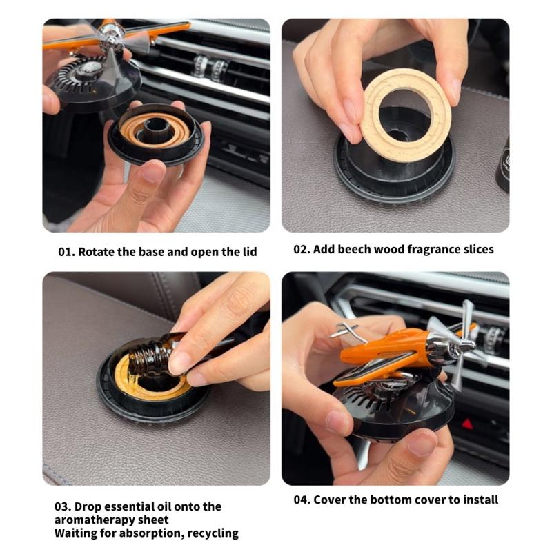 Elegant Vehicle Scent Diffuser Perfume Easy to Use Long Lasting Fragrances Auto Interior Freshener No Artificial Smell