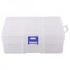 Clear Visibility Adjustable Storage Box Compartment Case Plastic Organizer