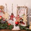 12Pcs Gingerbread Man Wooden Ornaments Xmas Tree Hanging Pendant Merry Christmas Decor for Home Party Navidad Gift New Year 2025