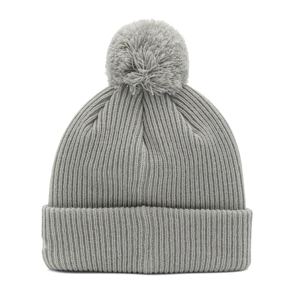 New Era Rib Cuff Knit Cap with Metallic Exclusive To ONSPOTZ Pom-Pon Logo, Gray,