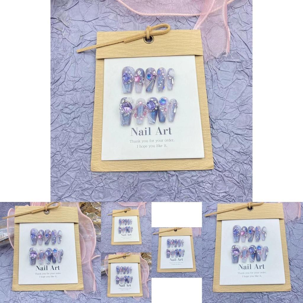 Dream 3d Curtain Jewelry Pure Handmade Nail Wearing False Nail Patch Beauty Nail