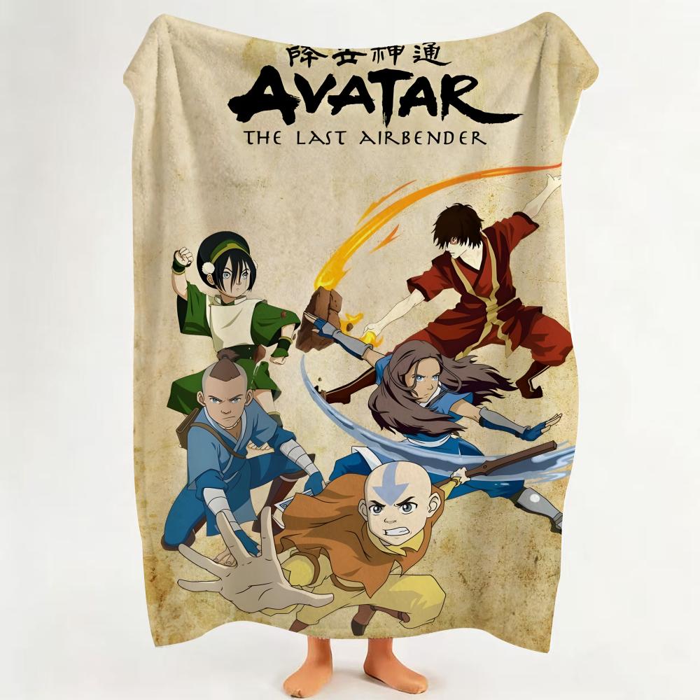 

Comic A Avatar The Last A Airbender Throw Flannel Throw Blanket Suitable for Sofa Living Room Bedroom 75cmx90cm