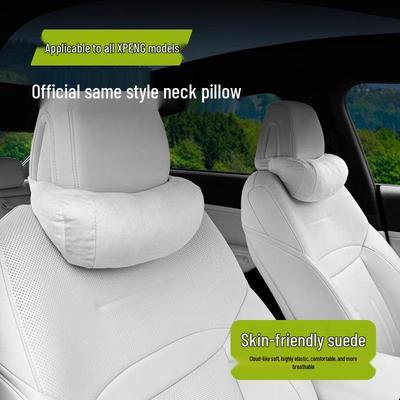 XPENG G6/G7/G9/X9 Kopfstütze Nackenstützkissen & Rückenlehne - Wildleder, High-End, Universell für alle Jahreszeiten